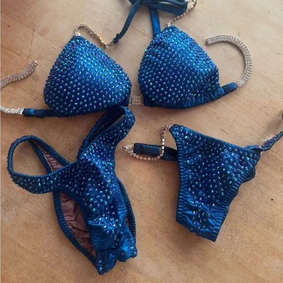 3 PIECE! BIKINI COMPETITION SUIT OCB IFBB NPC - Picture 2 of 8